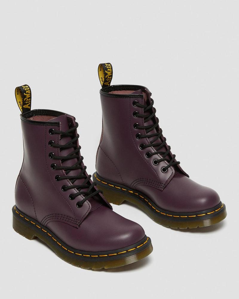 Dr Martens 1460 Smooth Leren Veterlaarzen Dames Paars | NL 573SGL